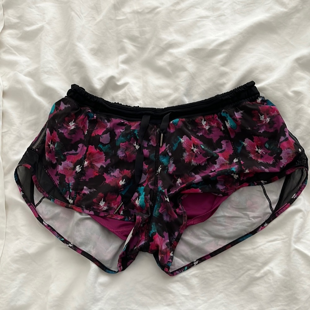 Lululemon multicolor track shorts in size 4